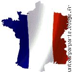 Les couleurs du drapeau de la France